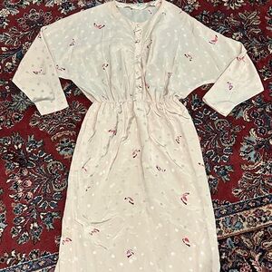 HANAE MORI VINTAGE 70’s DESIGNER MIDI DRESS